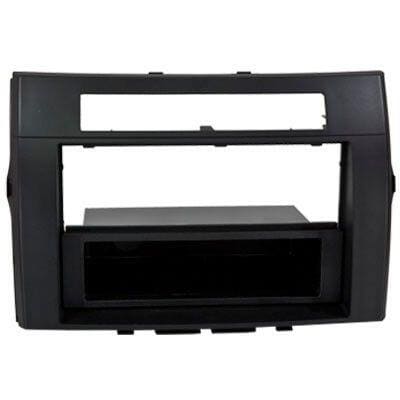 Črna maska za Toyota Corolla Verso 2005-2009, primerna za 2-DIN avdio enote.