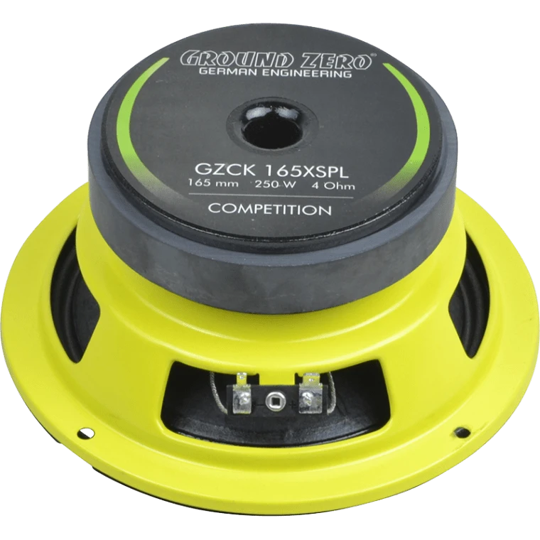 Ground Zero GZCK 165X SPL zvočnik za globok bas, 165 mm, 250 W, 4 Ohm.