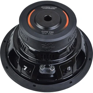 Močan 250W car audio subwoofer za globok bass in visoko zmogljivost.