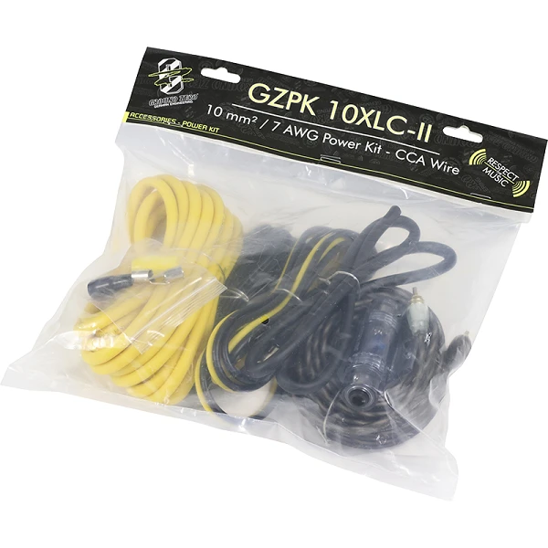 Kabel Ground Zero GZPK 10XLC-II za avtozvočnike, 10mm2, kakovostni priključki.