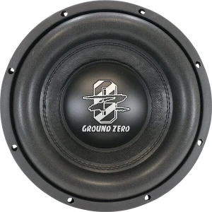 Subwoofer Ground Zero za avto, visokokakovostni zvočnik za globok bass in močan zvok.