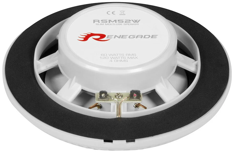 Marine zvočniki RENEGADE RSM52W za vodotesno avtozvočno opremo.