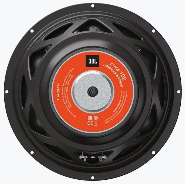 JBL Harman 12-palčni avto subwoofer za močno bass glasbo.