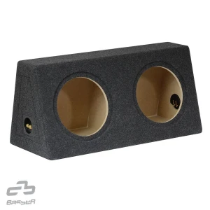 Ohišje za subwoofer za optimalno akustiko in moč, primerno za 2 x 25cm (10") subwooferje, z notranjo.