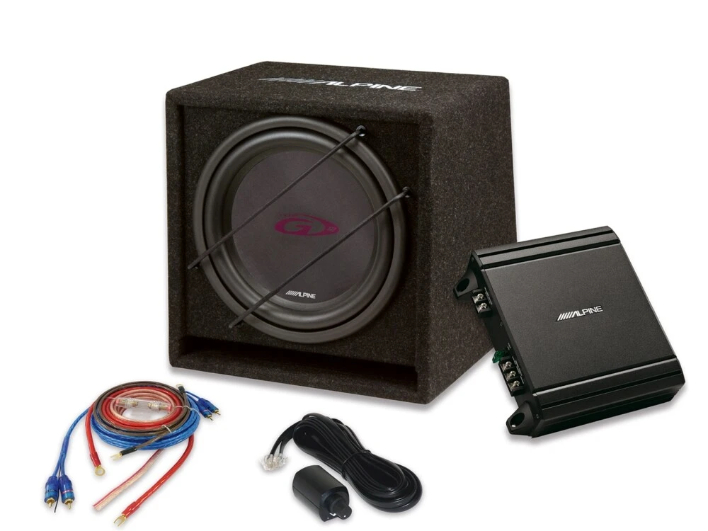 ALPINE SBG-30KIT komplet avtoakustike z ojačevalnikom in kabli.