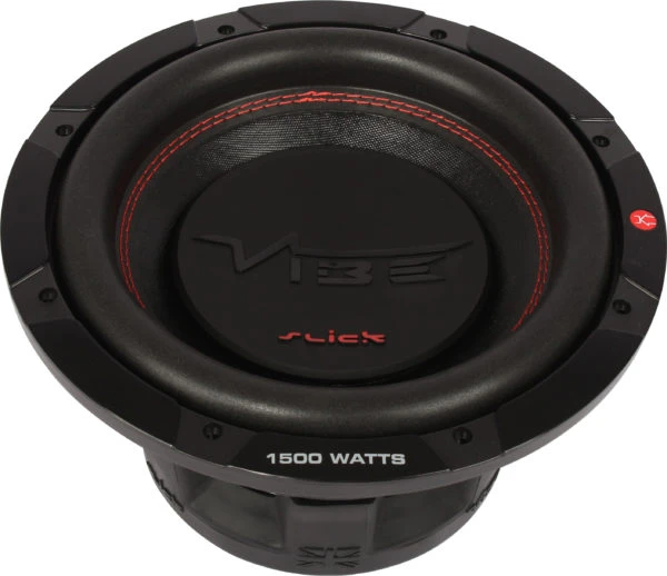 Vibe SLICK10D2-V0 globokozvočnik za avto z 1500 W močjo.