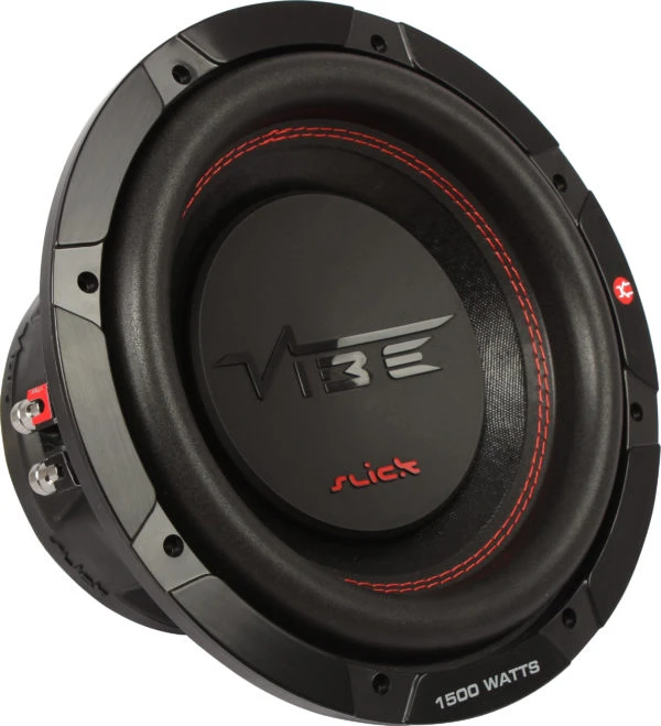 Vibe SLICK10D2-V0 globokozvočnik za avto z 1500 W močjo.