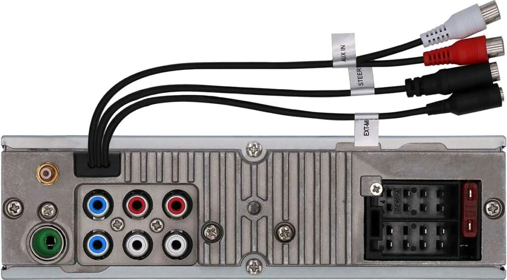 Dodatni vhod za avtoradio Blaupunkt Stockholm 400 DAB, priključki za zvok in napajanje.
