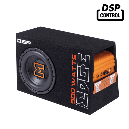 Aktivni subwoofer Edge EDBX10ADSP-E3 za močno bass zvok v avtomobilu.