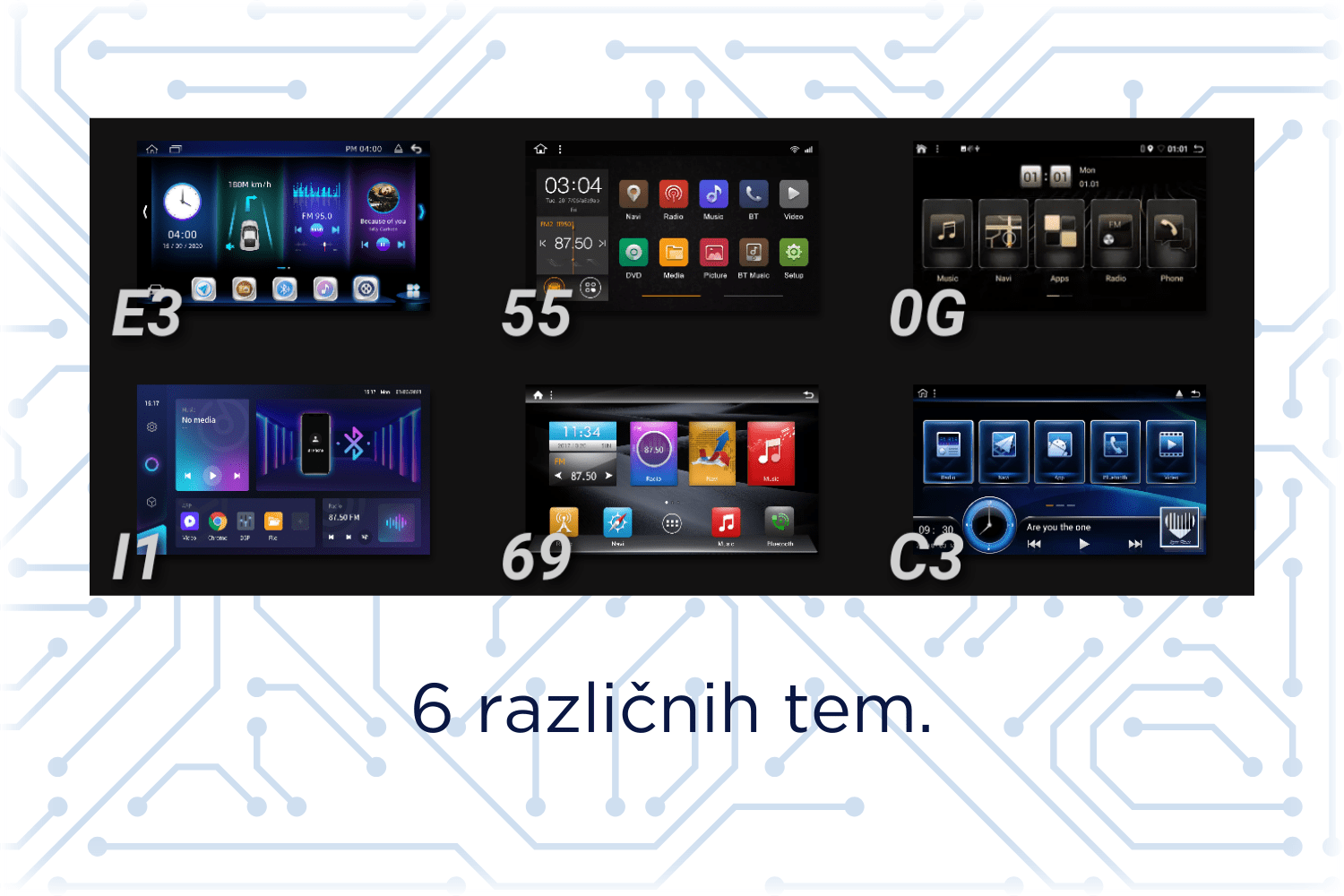 Android Avtoradio za Renault Traffic, Opel Vivaro - 9˝ 8GB / 128GB - slika 2