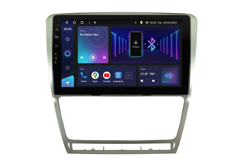 Avtoradio za Škoda Octavia 2, 10-palčni Android, z 8GB RAM in 128GB shrambe.