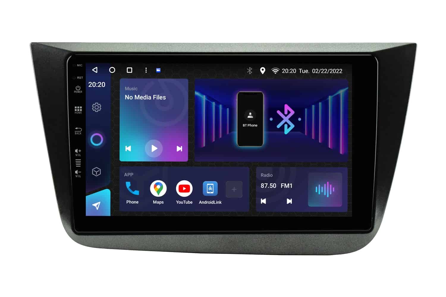 Android avtoradio za Seat Altea, 9-palčni zaslon, 2GB RAM, 32GB shranjevanja.
