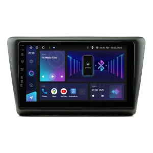 Avtoradio za Škoda Rapid z Androidom, 9-palčni zaslon, 2GB RAM, 32GB pomnilnika, za izboljšano avdio.