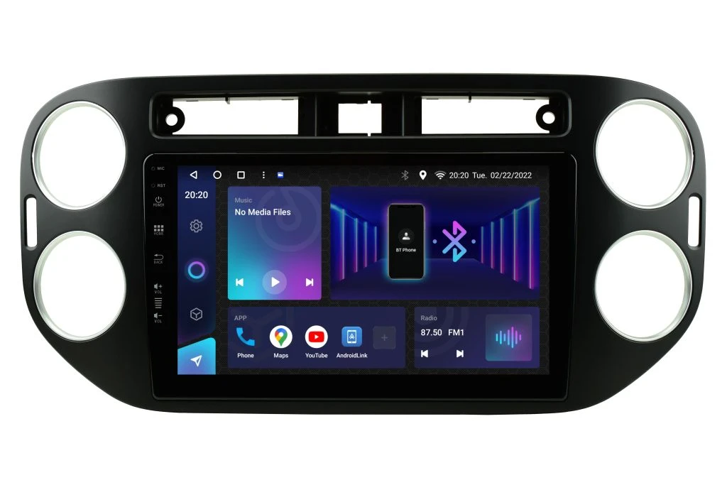 Avtoradio za Volkswagen Tiguan MK1 FL z Androidom, 9˝ zaslon, 8GB / 128GB.