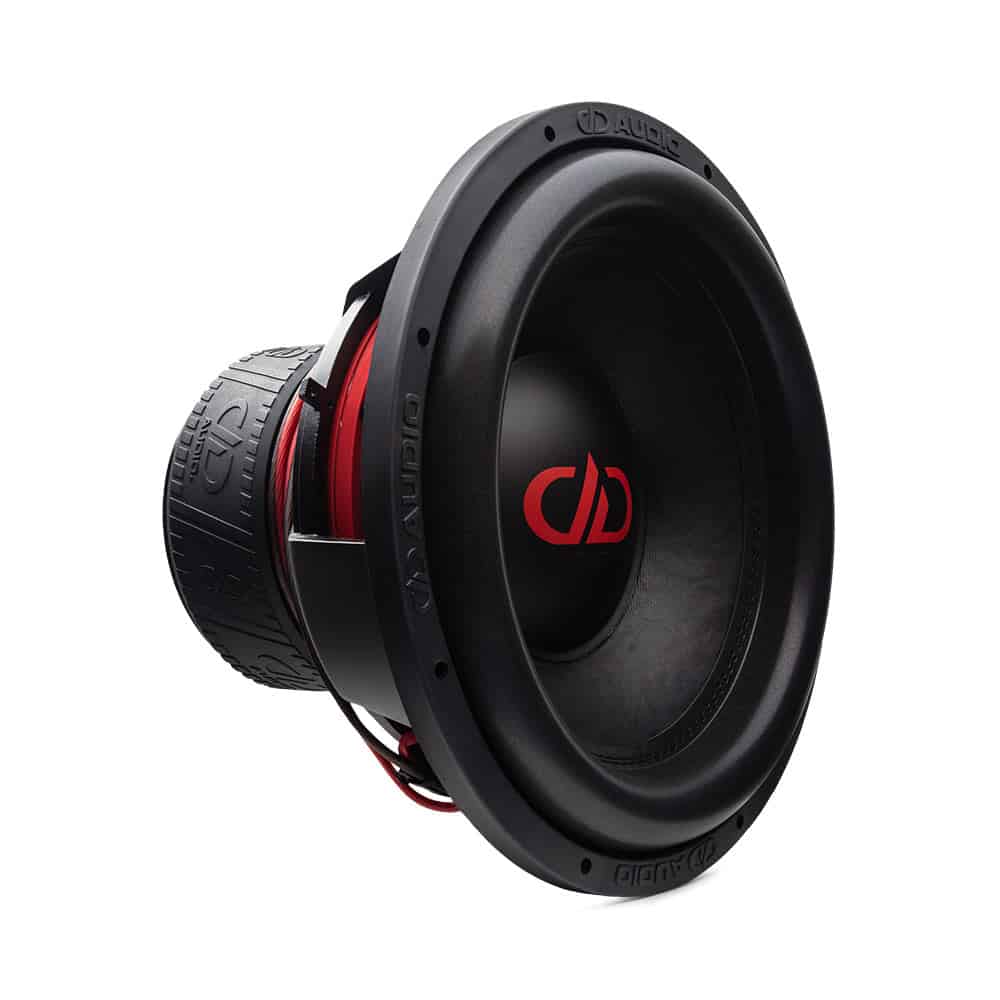Digital Designs 715F-D4 subwoofer for high-performance car audio systems.