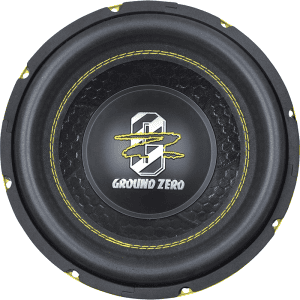 Subwoofer Ground Zero GZIW 10XSPL-D2 za močno bass glasbo.