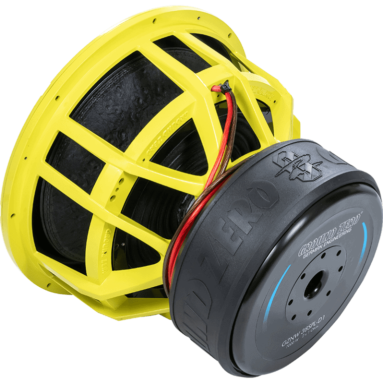 Subwoofer Ground Zero GZNW 38SPL-D1 za močno bass glasbo.