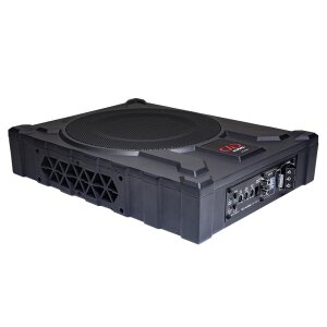 Aktivni subwoofer v ohišju Digital Designs RL-AE10 za močno bass glasbo in avtozvočne sisteme.