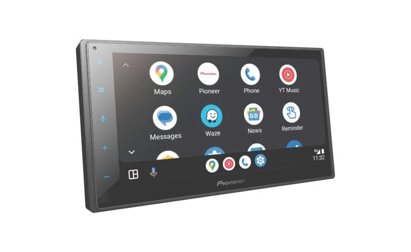 Avtoradio Pioneer SPH-DA150BT z zaslonom na dotik za avto, podpora Bluetooth in pametne funkcije.