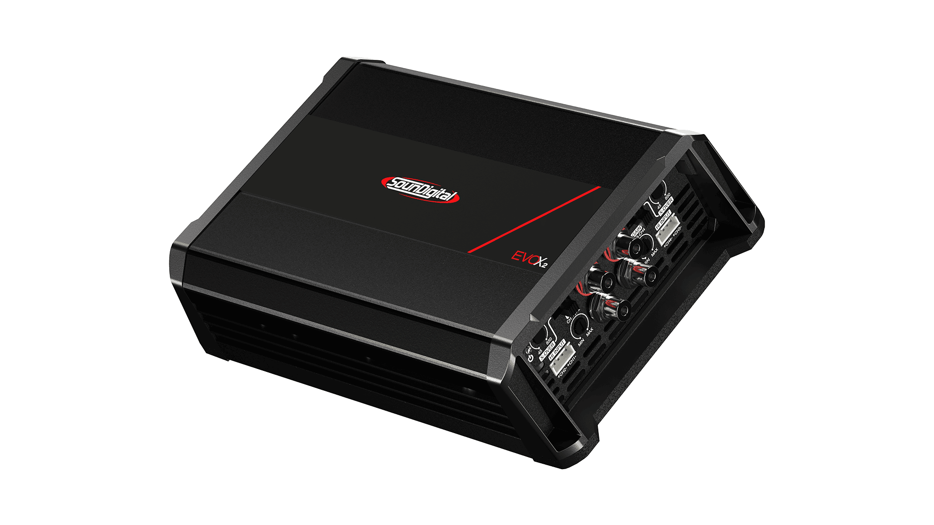 Avtoojačevalec SounDigital SD2400.4 EVOX2 za močno avdio opremo.