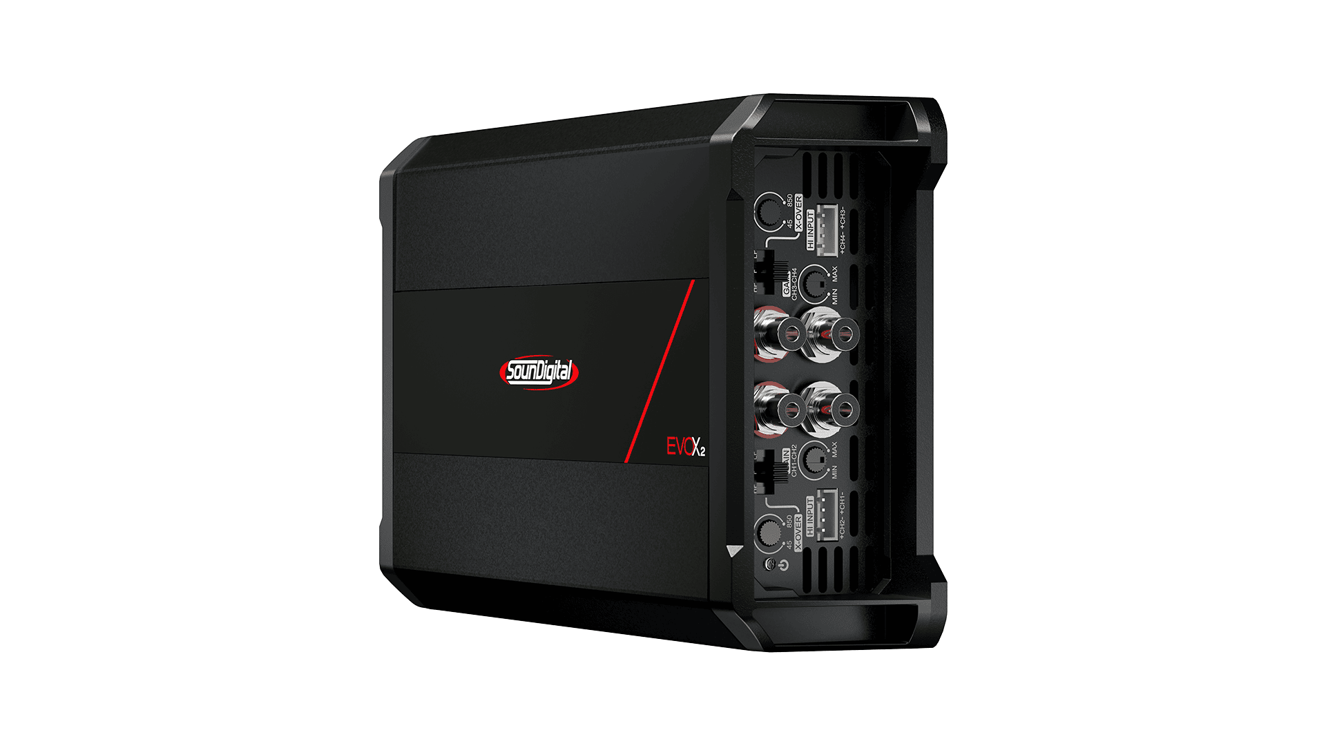 Avtoojačevalec SounDigital SD2400.4 EVOX2 za avtozvočnike.