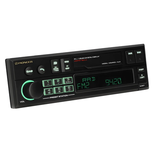 Pioneer avtoradio SXT-C10PS retro za avtomobile, CD/MP3 predvajalnik z digitalnim zaslonom in možnos.