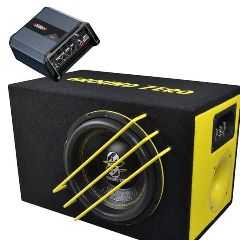 Močan avtozvočni komplet za globok bass z SounDigital in Ground Zero komponentami.