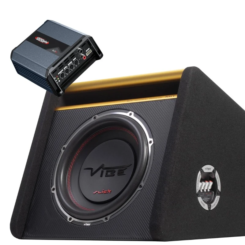 Bass komplet SounDigital SD800.1 EVO5.0 in kombinaciji z Vibe SLICKMIT12-V3 subwooferjem.