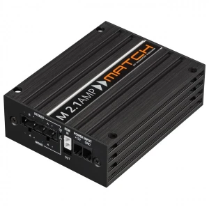Avtoojačevalec Match M 2.1AMP za avtomobilski avdio sistem.