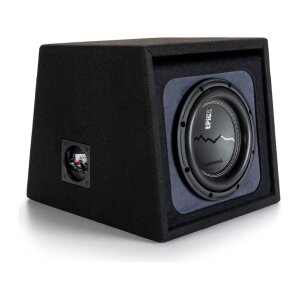 Močan subwoofer v ohišju za avto z visoko zmogljivostjo.