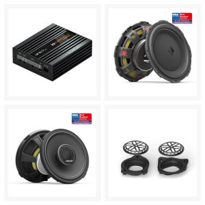 Avdio oprema za Mercedes C-Class A205 s subwooferji in ojačevalnikom.