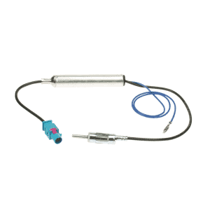 Antenski adapter Fakra – DIN 150 Ohm z napajanjem za aktivno anteno (VW, Audi, Seat, Škoda, Mercedes, Opel, Citroën, Peugeot, Renault, Fiat)