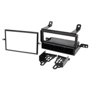 Črna maska za avtoradio 1-DIN / 2-DIN Nissan Frontier 2005-2015.