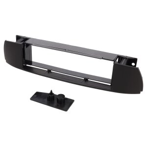 Črna maska za avtoradio BMW X3 (E83) 2004-2010, 1-DIN vgradnja.