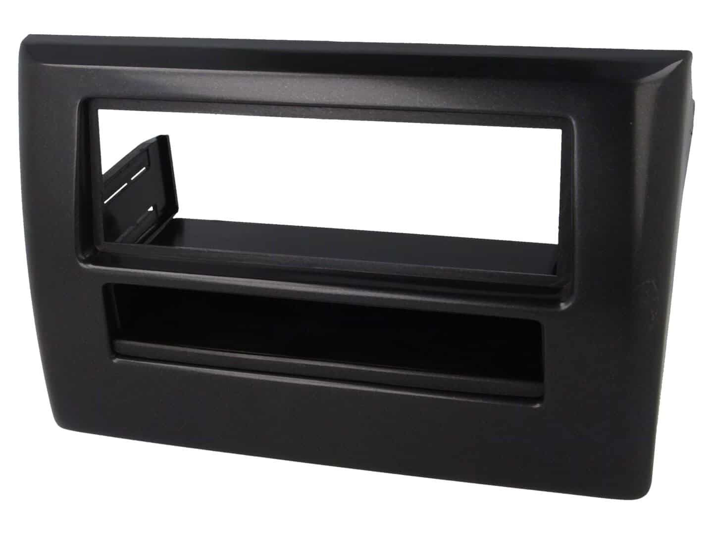 Črna maska za avtoradio Fiat Stilo 2001-2007, 1-DIN velikost.