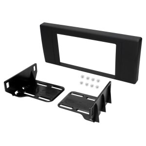 Črna maska za avtoradio 2-DIN za BMW X5 2000-2006.
