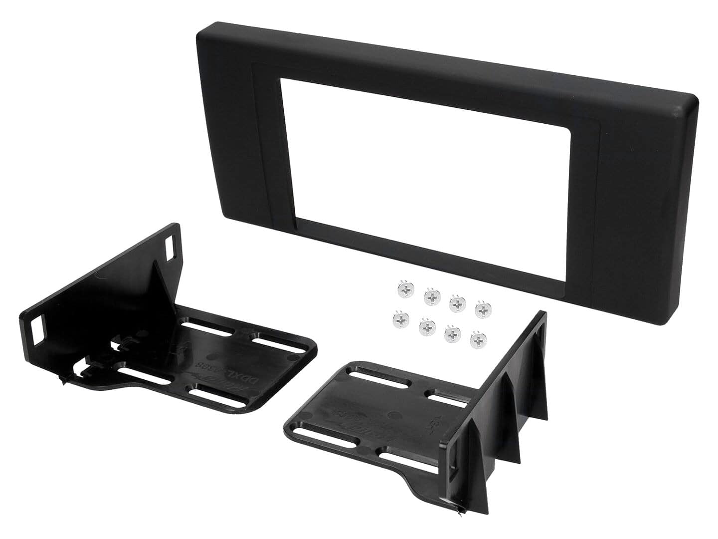Črna maska za avtoradio 2-DIN za BMW X5 2000-2006.