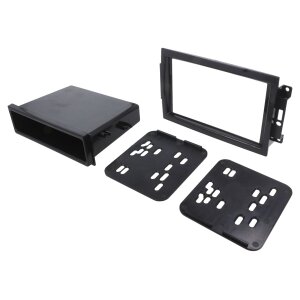 Črna 2-DIN avtoradio maska za Chrysler PT Cruiser 2006-2009.