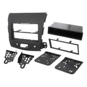 Črna 2-DIN maska za avtoradio Citroën C-Crosser 09-12.