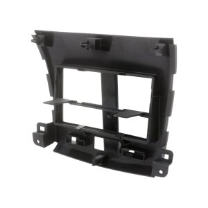 Črna 2-DIN avtoradio maska za Citroën C-Crosser 09/2007-2012.