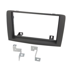 Siva maska za avtoradio 2-DIN Fiat Idea 2003-2011, brez radijske enote.