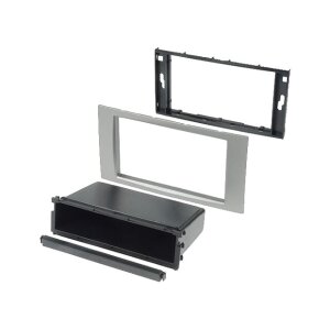 Srebrna maska za avtoradio 2-DIN za Ford C-MAX 2007-2010.