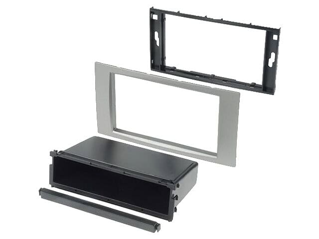 Srebrna maska za avtoradio 2-DIN za Ford C-MAX 2007-2010.