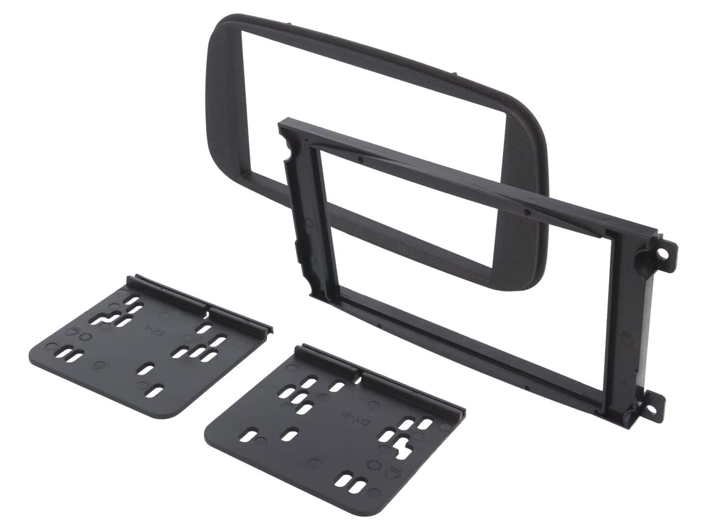 Temno siva maska za avtoradio 2-DIN Ford C-Max 2007-2010.