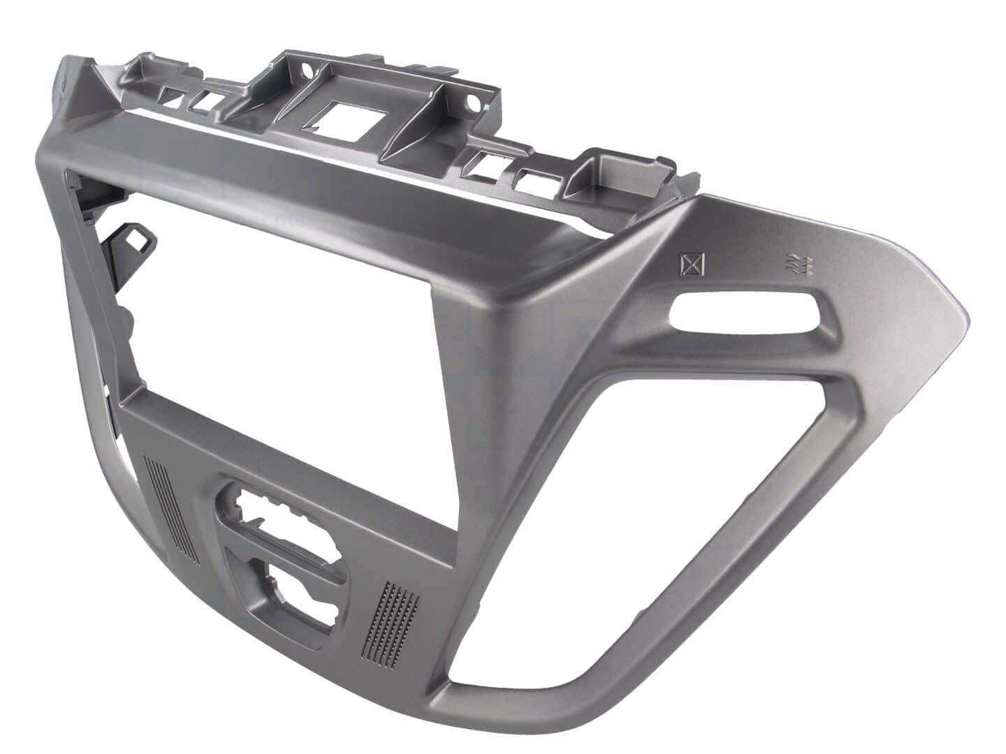 Srebrna plastika za 2-DIN avtoradio Ford Tourneo Custom 2012-2023.