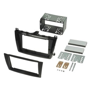 Univerzalna 2-DIN avtoradio maska za Mazda 6 (GH/GEHE) 2008-2012, črna/mat črna.