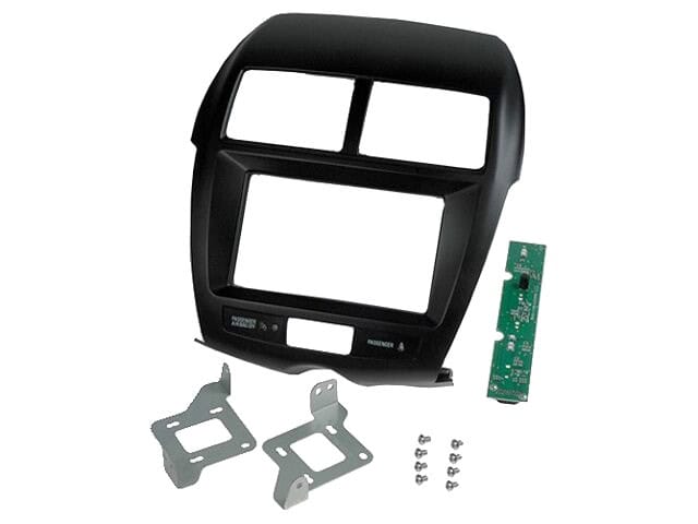 Črna 2-DIN avtoradio maska za Mitsubishi ASX 2010-2023.