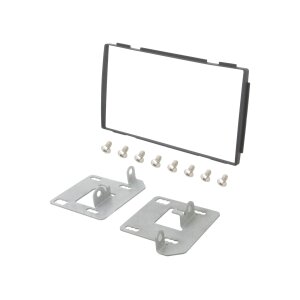 Črna 2-DIN avtoradio maska za Nissan Qashqai+2 (J10) 2008-2013.