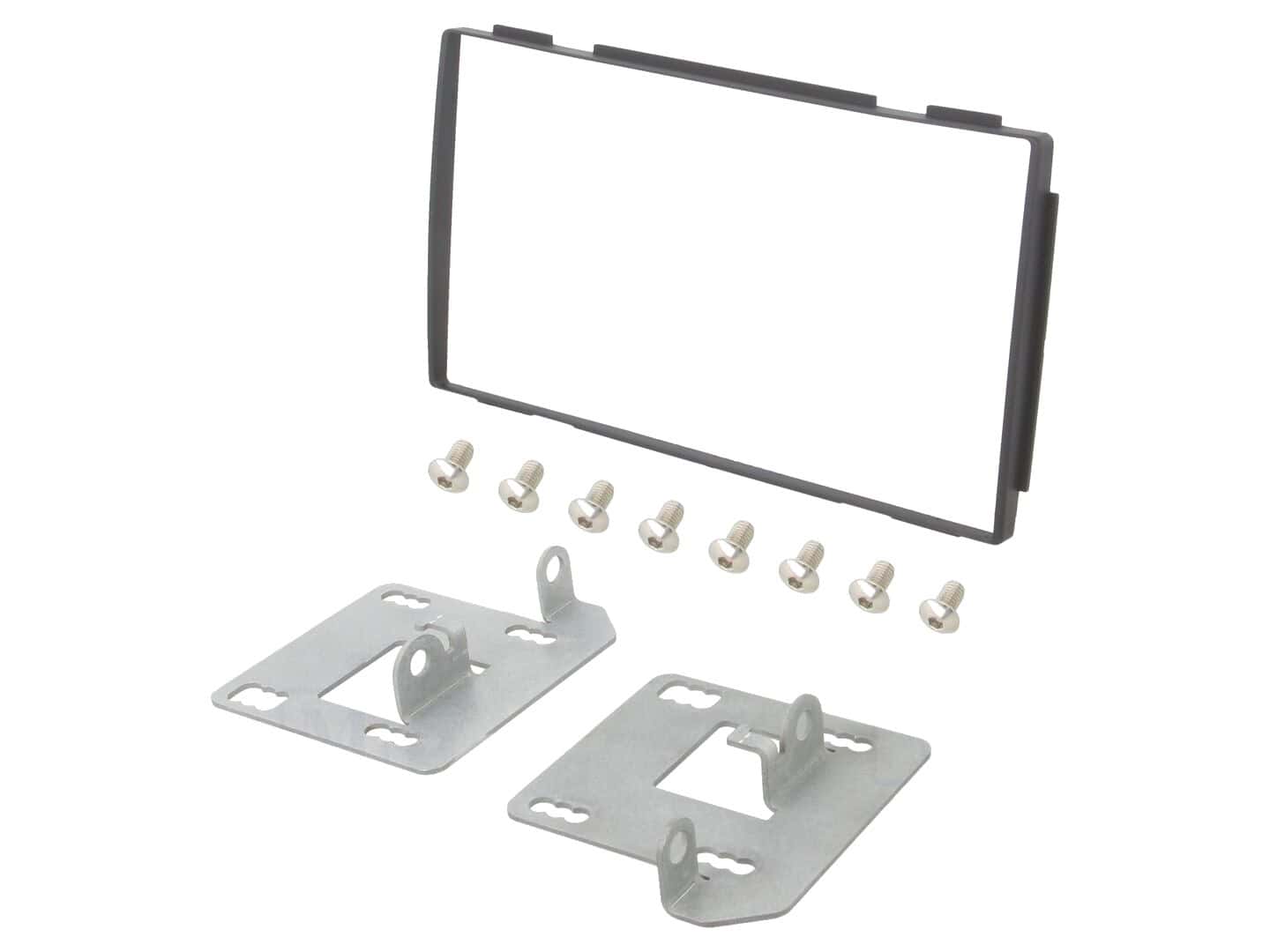 Črna 2-DIN avtoradio maska za Nissan Qashqai+2 (J10) 2008-2013.