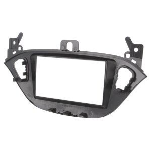 Črna maska za avtoradio Opel Adam 2013-2017, 2-DIN vgradnja.